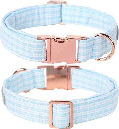 Lionet Paws Dog Collar, Blue Stripe Pattern Pet Collar Durable Cute Dog Collars Male or Female Pet Gift Adjustable Dog Collar for X-Small Dogs...