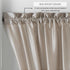 Elrene Home Fashions Colette Faux-Silk French Door Window Panel, 54 in x 72 in (1 French Door Panel), Taupe...