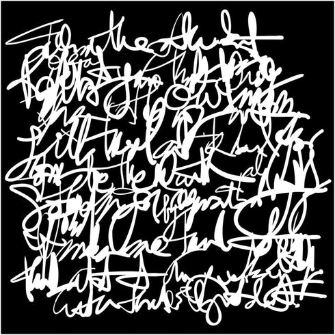 Crafters Workshop The Crafters Workshop TEMPLATES 6"X6" WRTN, Messy Writing...