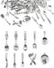 JIALEEY 100pcs Fork Knife Spoon Pan Tableware Charms Beads Necklace Pendants DIY for Jewelry Making and Crafting, Tibetan Silver Plated Tableware ...