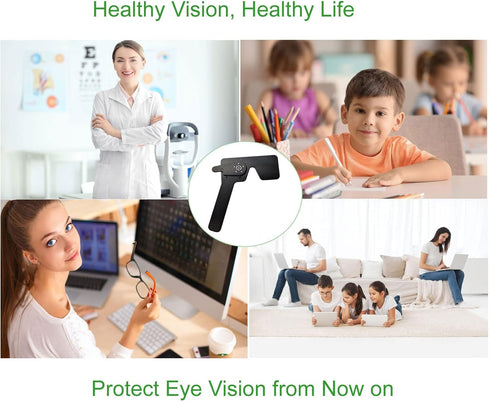 3 Pack Ophthalmic 14-Pinhole Eye Occluder for Vision Test, Portable Handheld Eye Exam Tool for Ophthalmologists Orthoptists and Optometrists Black...
