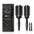 2 in 1 Ceramic Round Brush for Blow Drying,Great for Cut Drying Time,for Hair Styling, Anti-static Brush, Enhance Texture Volume, for Women & Men....
