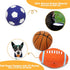 2.4" Squeaky Latex Dog Toy Ball Sports Balls Sets, Soft, Bouncy & Durable for Small Medium Dogs Puppy Interactive Chew Toys 5 Pcs/Set...