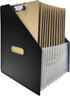 Clipboard Holder - Accordian Expanding Clipboard Stand, Vertical Clipboards Storage Holder Small White Board/Desk Organizer for School, Home and O...