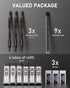 Nicpro 0.5 mm Mechanical Pencil Set with Case, 3PCS MP2000 Metal Artist Mechanical Pencil With 6 Tube HB Lead Refills, Eraser, Weatherproof Barrel...