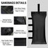Tent Weights Set of 4 Sand Bags for Canopy Legs Outdoor Instant Sun Shelter Patio 112LBS Large Heavy Duty (Black)...