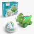 Interactive Dinosaur Toy Car, Electronic Dinosaur Car with Smart Follow Ball and Gesture Control, Rechargeable, Dino Toys for 3 Year Old Boys Girl...