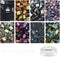 NBEADS about 208 Pcs Metallic Tila Beads Kit, 8 Colors 5 * 5mm Glass Seed Beads Kit Including Elastic Thread and Stainless Steel Beading Needles f...