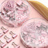 Pink Paper Clips and Binder Clips Set, 3 Pack, 216 pcs, Metal Assorted Sized Binders with Push Pins, Cute Office Supplies for Desk, Desk Accessori...