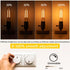 Dimmable E26 LED Edison Tubular Light Bulbs 40W, 4.96 inches T10 T30 4W 350Lumens Vintage Light Bulbs,2200K Soft White Flicker-Free for Chandelier...