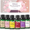 Essential Oils Set, ESSLUX Floral Essential Oils for Diffuser, Massage & Candle Making, Natural & Long-Lasting Scents - Rose, Jasmine, Gardenia, Y...