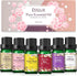 Essential Oils Set, ESSLUX Floral Essential Oils for Diffuser, Massage & Candle Making, Natural & Long-Lasting Scents - Rose, Jasmine, Gardenia, Y...