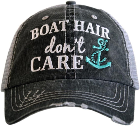 KATYDID Boat Hair Don’t Care Baseball Cap - Trucker Hat for Women - Stylish Cute Sun Hat Mint...