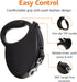Amazon Basics Retractable Dog Leash, Large - 24ft, Black...