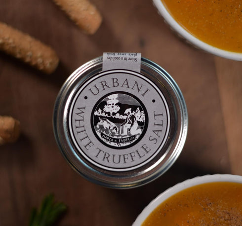 Urbani Truffles White Truffle Salt 3.5 Oz - Truffle Seasoning Made with Guérande Sea Salt and Infused with Real Truffles, Gourmet Seasoning for Co...