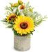 COCOBOO Sunflower Artificial Flowers Pot, Sunflower Decor, Yellow Fake Flower in Pots, for Home Bathroom Kitchen...