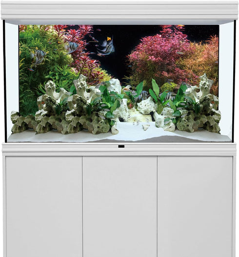 AWERT 36x18 inches Seagrass Aquarium Background Pink Aquatic Plant River Bed & Lake Fish Tank Background Vinyl Background...