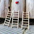 Tophappy Mini Ladders Fairy Garden Accessories,Wood Step Ladder Set Micro Landscape Accessories for DIY Dollhouse Décor (10pcs ladder)...