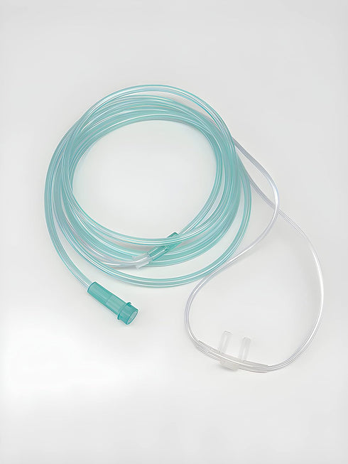 7-Piece Adult Nasal Cannula Set - 7ft Oxygen Cannulas with Standard Connectors, Includes 5 Cannulas and 2 Tubing Connectors Medical Sales Supply...