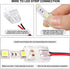 40 Pieces RGB LED Light Strip Connectors Unwired Gapless Solderless Adapter Terminal Extension Waterproof LED Light Adapter Transparent Led Strips...