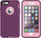 AICase iPhone 6/6S Plus Heavy Duty Case - Built-in Screen Protector, 4-in-1 Rugged Shockproof Cover (Pink/Purple)...