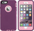 AICase iPhone 6/6S Plus Heavy Duty Case - Built-in Screen Protector, 4-in-1 Rugged Shockproof Cover (Pink/Purple)...