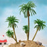 HUIANER Palm Tree Model Trees, Miniature Palm Trees Mixed 5 Size Fake Plastic Trees with No Stands for DIY Scenery Landscape Cake Decoration?18PCS...