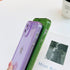 for iPhone 12 Case Cute Clear Bling Crystal Diamond Phone Case, with Sparkle Camera Len Protector Soft TPU Cover Case for Women Girls, Purple......