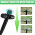 Drip Irrigation Emitters for 1/4" Drip Tubing,Adjustable 360 Degree Automatic Irrigation Drippers on 5" Arrow Stake for 4-7mm Irrigation Watering ...