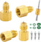R1234YF Refrigerant Tank Adapter, R1234YF Vacuum Pump Adapter Fitting, R12 to R1234YF Adapter with 1/2 LH to 1/4 Flare for Refrigeration System...