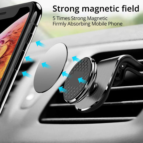 Phone Holder for Car Vent,Strong Magnet Cell Phone Car Mount Hands Free Universal Automobile Cradle, 360° Rotation Magnetic Car Phone Holder Mount...