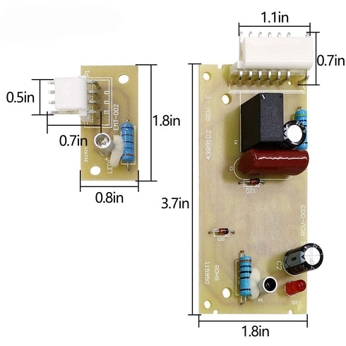 4389102 Refrigerator Ice Maker Emitter Sensor Control Board Kit by Romalon Fit for Whirl-Pool Replaces 2198586 PS557945 2220398 W10757851 AP5956767 ADC9102
