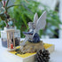 Polyresin Sunflower Fairy Garden Statue - Sitting Angel Figurines with Bird Feeder | Decoration for Large Lawn, Bath, and Yard Outdoor Clearance (...