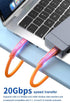 240W USB C to USB C Cable Silicone 6.6FT, USB 3.2 Gen 2 Fast Charging Cable 20Gbps Data Transfer 4K Video Compatible with iPhone 15 Pro Max, iPad,...