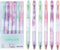 6 Pcs Erasable Gel Ink Pens Retractable Pens 0.5mm Blue Ink Pen Office School Pens Cute Aesthetic Pens Women Girls Pens (Blue Ink-Pastel)...