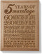 KATE POSH - 5th Anniversary Engraved Natural Wood Plaque, 5th Wedding for Her, for Him, for Couple, 5 Years of Marriage, 5 Years Together as Husba...