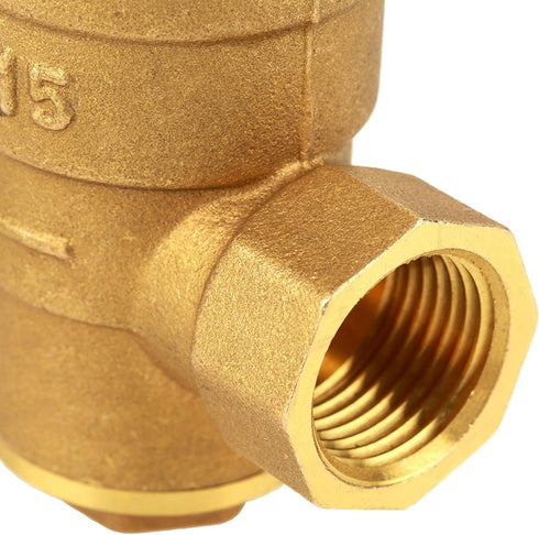 DN15 Brass Adjustable Water Pressure Regulator Reducer with Gauge Meter Combo for RV RV Plumbing and Hoses from High Pressure City Water...