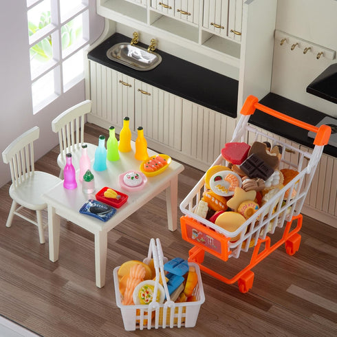 150Pcs Miniature Food Drinks Bottle Toys Mixed for Dollhouse Kitchen Accessories Mini Play Fake Resin Pretend Game Party Tableware 1/12 Doll House...
