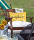 4TH Emotion Hello Sunshine Pillow Cover Farmhouse Yellow Lumbar Pillow Cover Spring Summer Decorations Cushion Case for Sofa Couch Polyester Linen...