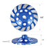 SALI 4.5 Inch Concrete Grinding Wheels 14 Turbo Diamond Segments 5/8-11 Arbor Diamond Grinding Wheel Fit for Paint, Epoxy, Mastic, Coating Removal...