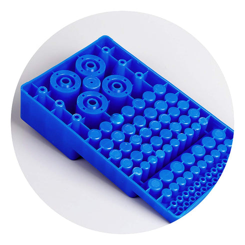 Multifunctional Tube Rack Polypropylene PCR Centrifuge Tube Holder for Almost All The Microcentrifuge Tubes of 0.2ml to 50ml Specifications...