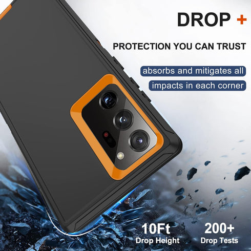 for Galaxy Note 20 Ultra Case with Belt Clip Holster, 2 Screen Protector, Military Grade Full Body Heavy Duty Shockproof Rugged Protective Cover f...