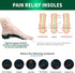 Plantar Fasciitis Orthotic Shoe Insoles, QBK High Arch Support Inserts for Dispersal Heel Pressure and Pain Relief?L...