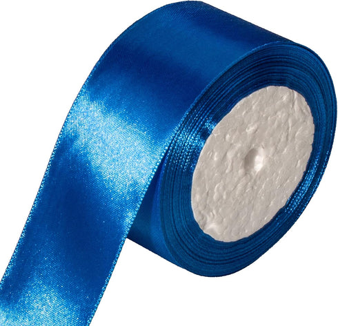 2 Inch 25 Yards Satin Ribbon, Blue Ribbon for Gift Wrapping, Crafts, Gifts, Trimming, Sewing, Christmas Wedding Party Decoration...