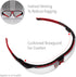 Honeywell Uvex Ademco by by Avatar Safety Glasses Red Frame with Clear Lens & Anti-Scratch Hardcoat (S2860)...