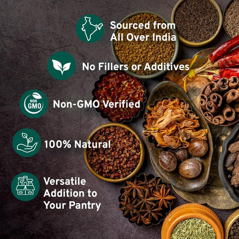 SPICE TRAIN, Garam Masala Powder (3.53oz/100g) Blend of 14 Indian Spices | Aromatic, Gluten Free & Non GMO | 100% Pure, No Fillers, Perfect For Co...