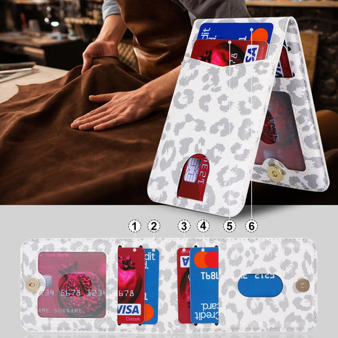 Cavor for Magsafe Wallet, for Apple Magsafe Wallet with Adjustable Stand, Magnetic Wallet for iPhone 15 Pro Max/14 Pro/14 Plus/13/12 mini, Magsafe...