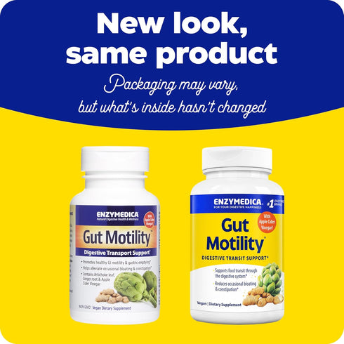 Enzymedica, Gut Motility, Promotes Regular, Healthy Bowel Movements, Reduces Occasional Bloating & Constipation, 30 Count...