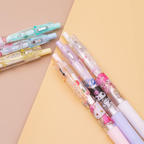 6 Pcs Kawaii Pens Anime Kitty Pen Merchandise Black Ink 0.5mm Ballpoint Pens Cat Office School Supplies for Girls Women Press Gel Pen...