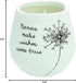 Pavilion Gift Company - Dandelion Wishes 77148 Ceramic Candles Nanas Make Wishes Come True Ceramic Soy Candle...
